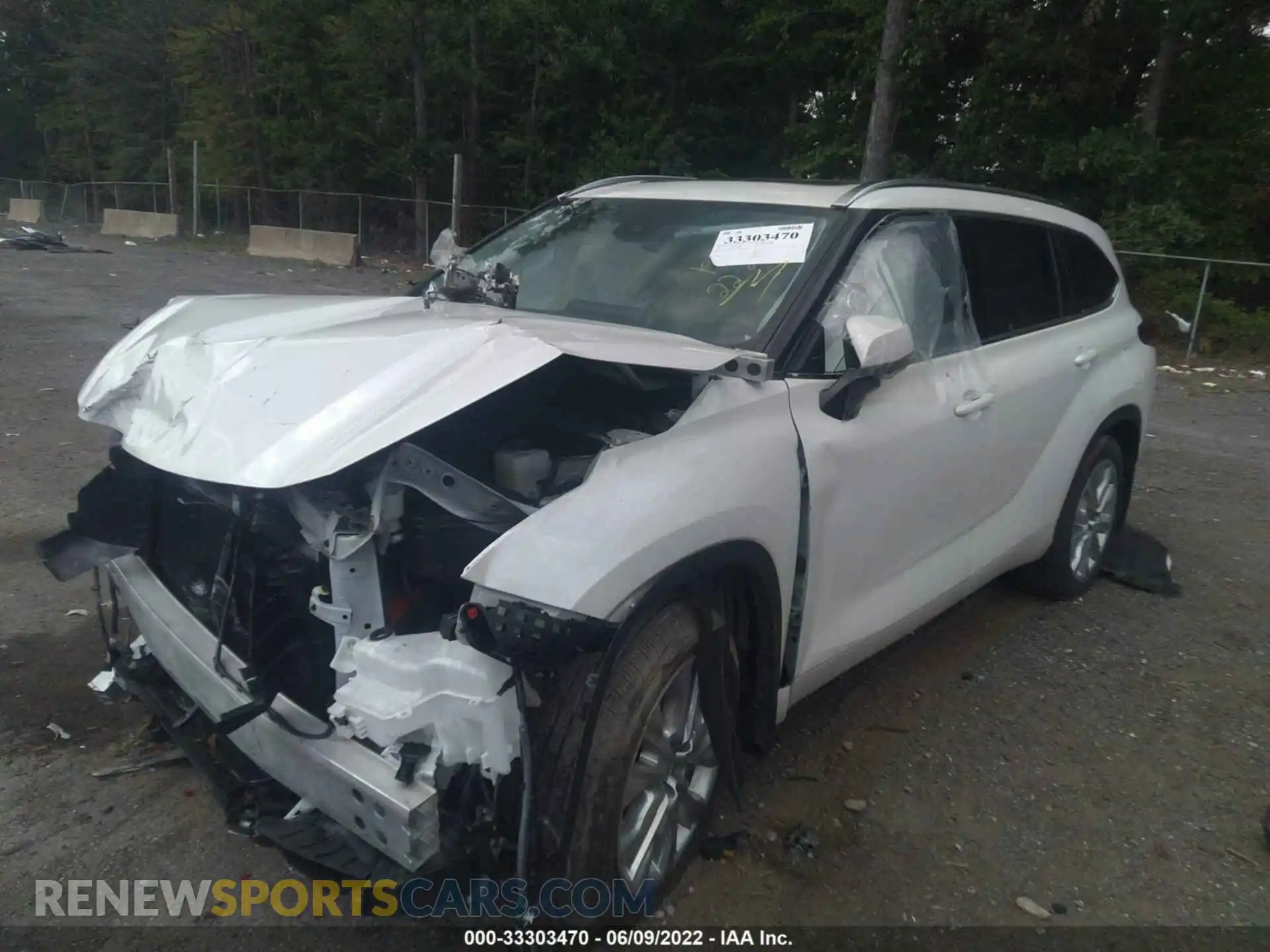 2 fotografías del automóvil dañado 5TDDZRBH0MS063438 TOYOTA HIGHLANDER 2021