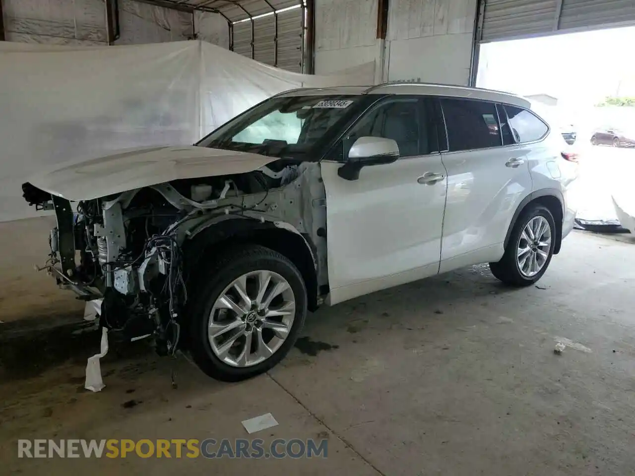 1 Photograph of a damaged car 5TDDZRBH0MS111584 TOYOTA HIGHLANDER 2021