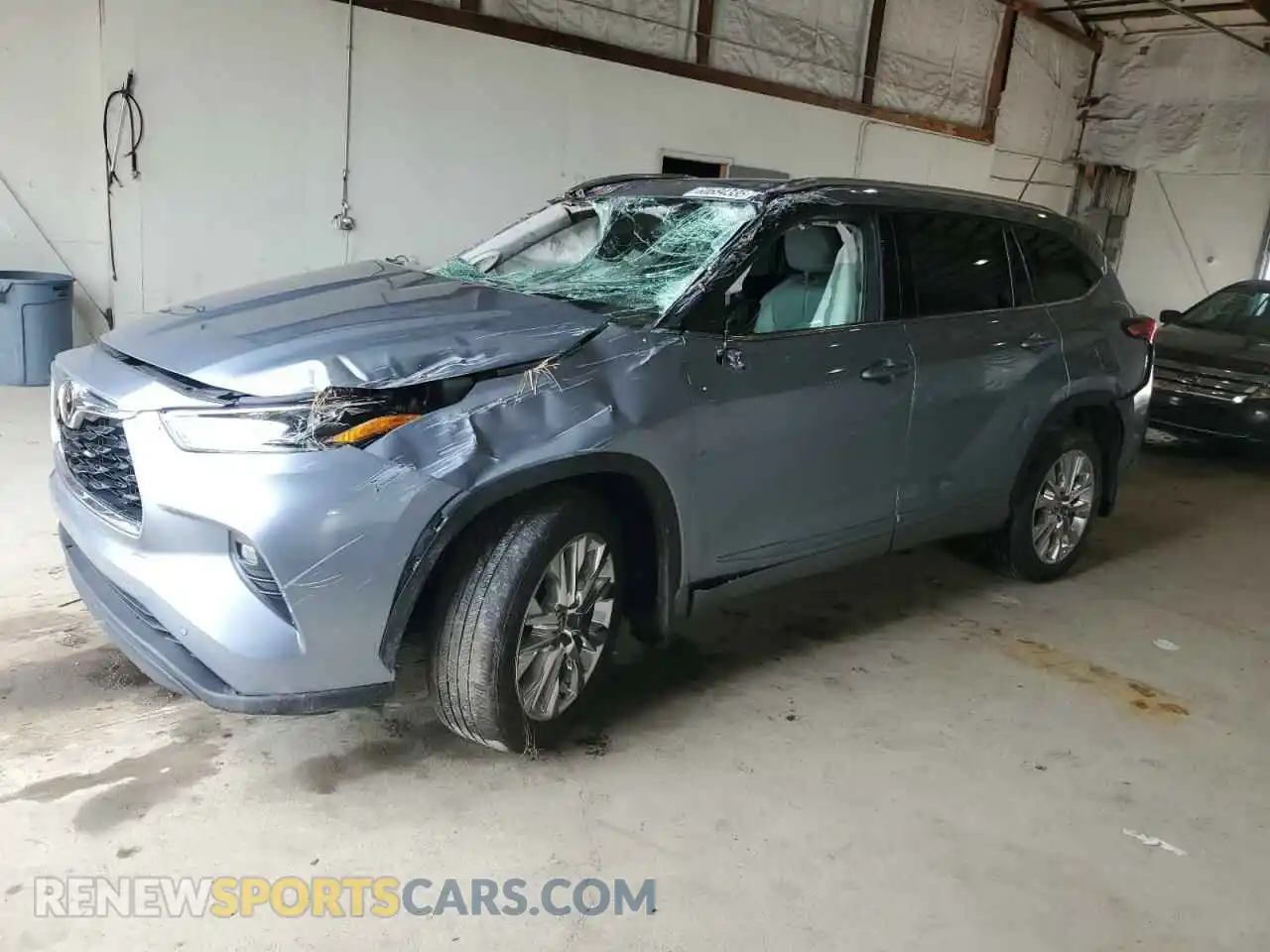 1 Photograph of a damaged car 5TDDZRBH0MS128305 TOYOTA HIGHLANDER 2021