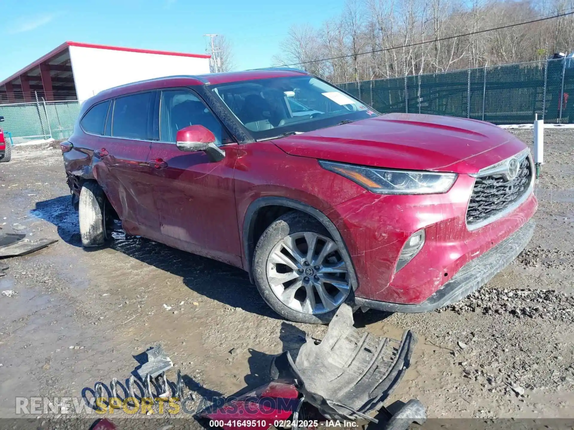 1 Photograph of a damaged car 5TDDZRBH0MS132113 TOYOTA HIGHLANDER 2021