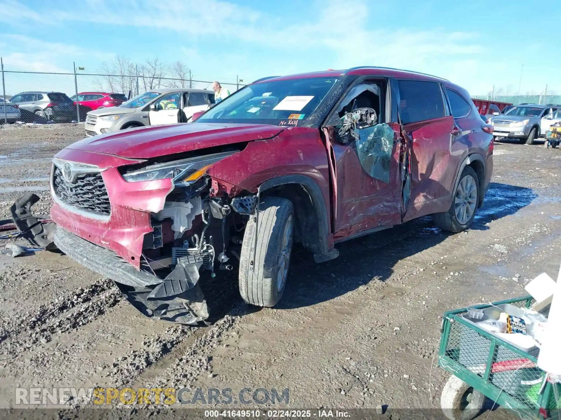 2 Photograph of a damaged car 5TDDZRBH0MS132113 TOYOTA HIGHLANDER 2021