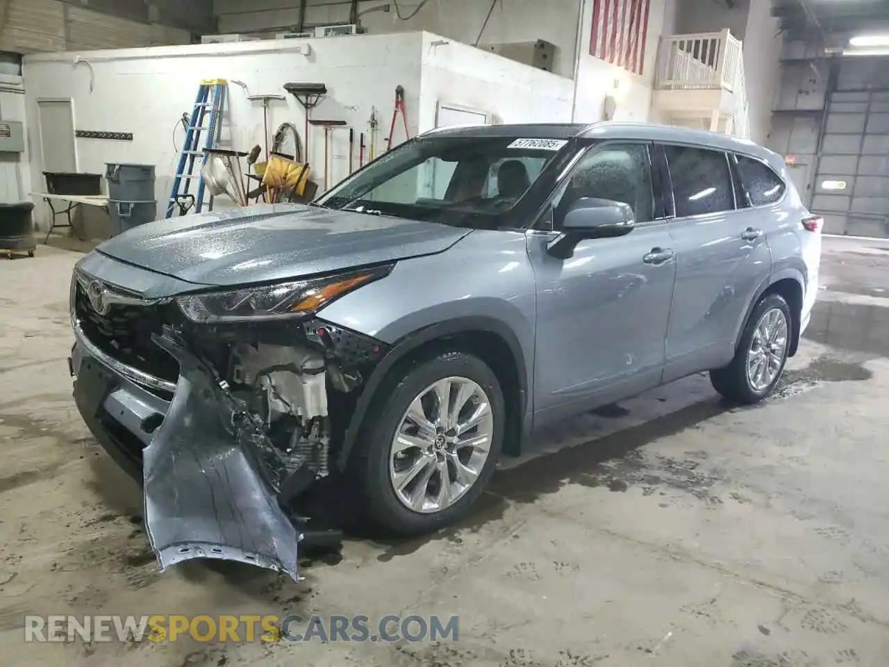 1 Photograph of a damaged car 5TDDZRBH0MS135769 TOYOTA HIGHLANDER 2021