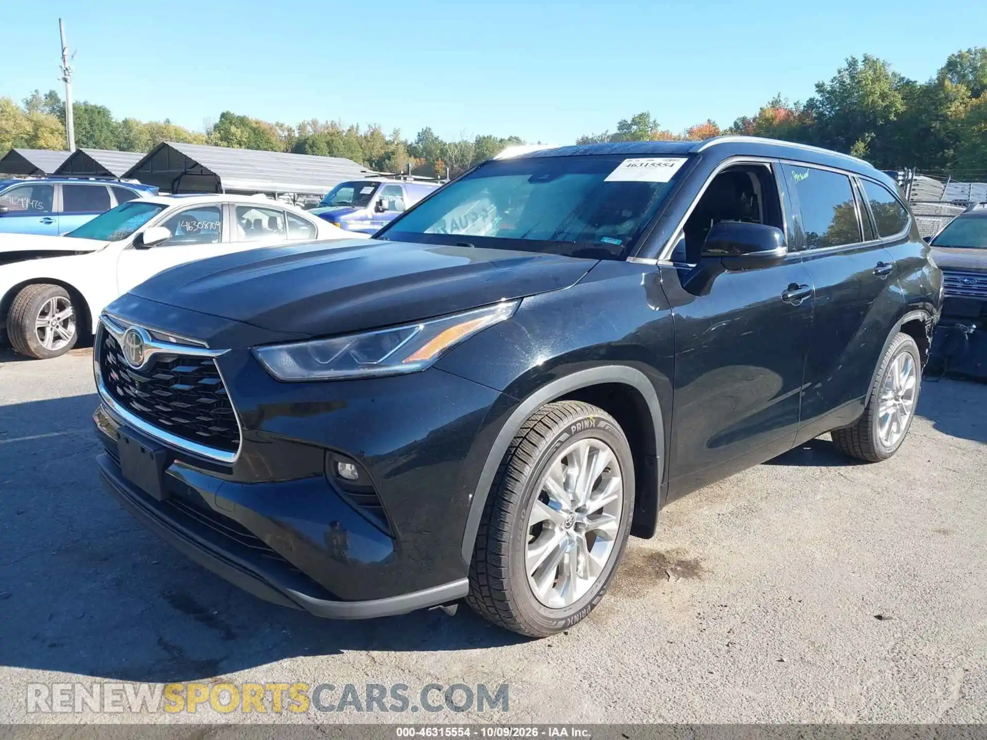 2 fotografías del automóvil dañado 5TDDZRBH0MS541048 TOYOTA HIGHLANDER 2021