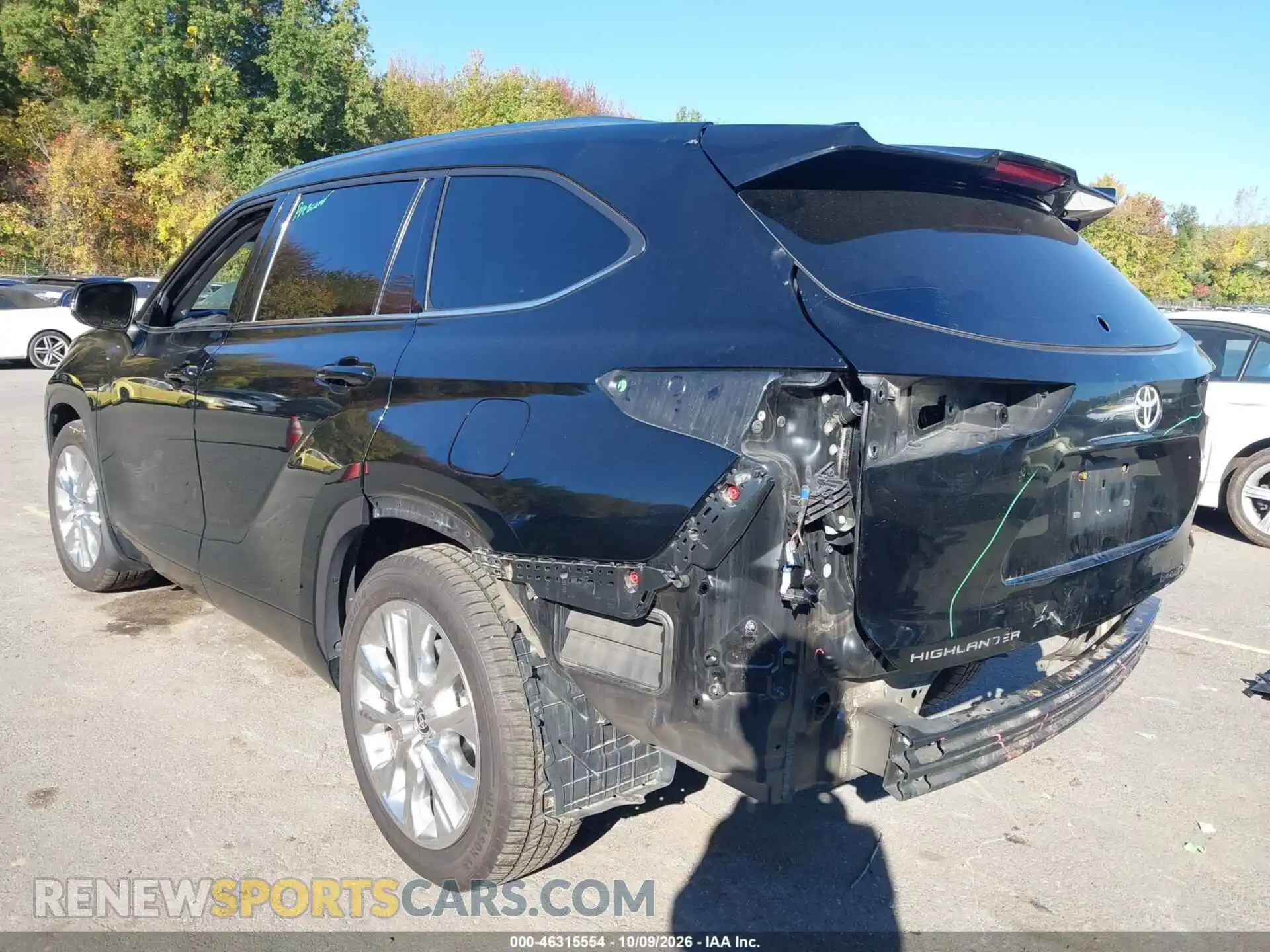 3 fotografías del automóvil dañado 5TDDZRBH0MS541048 TOYOTA HIGHLANDER 2021
