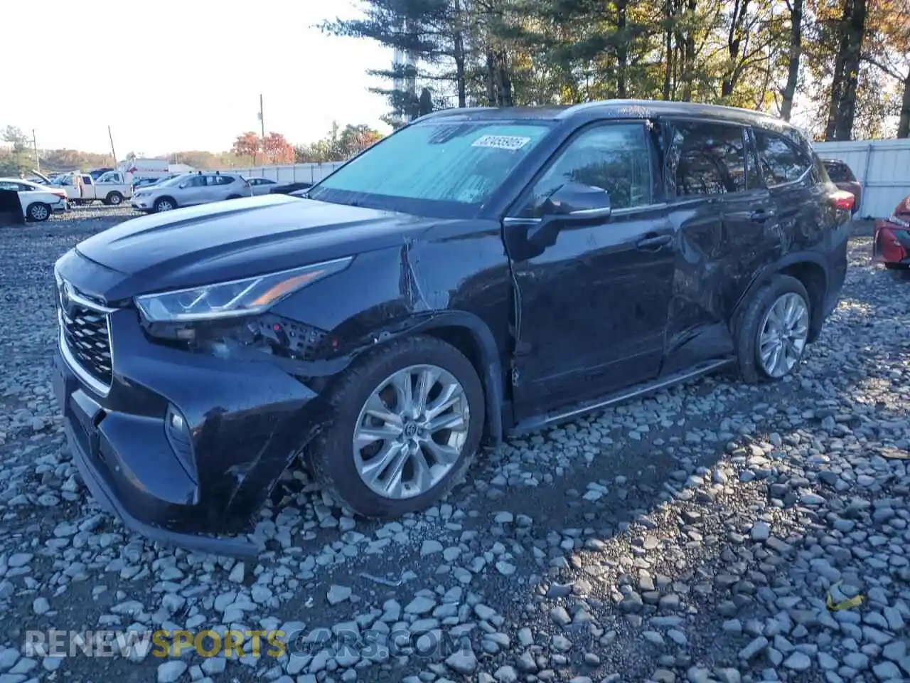 1 Photograph of a damaged car 5TDDZRBH0MS549621 TOYOTA HIGHLANDER 2021