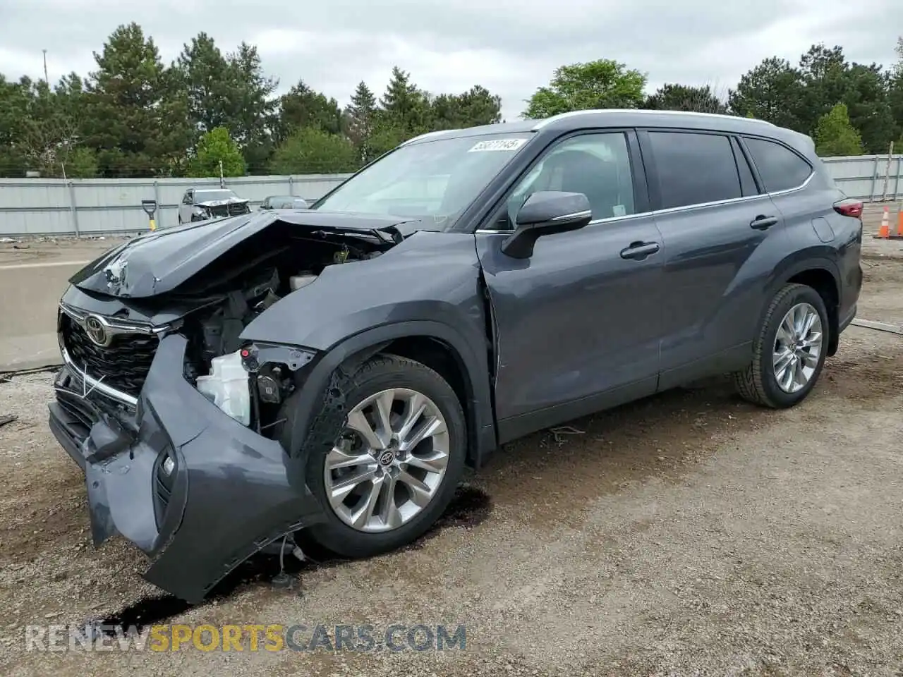1 Photograph of a damaged car 5TDDZRBH1MS524470 TOYOTA HIGHLANDER 2021