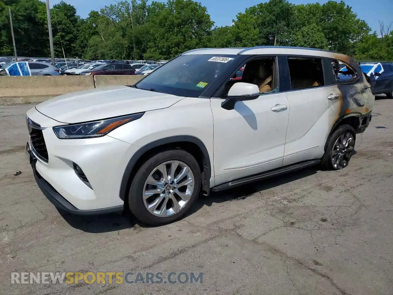 1 Photograph of a damaged car 5TDDZRBH2MS111120 TOYOTA HIGHLANDER 2021