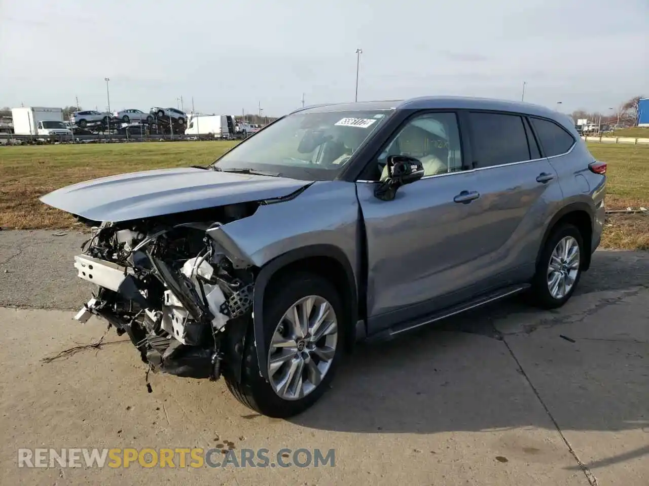 1 Photograph of a damaged car 5TDDZRBH3MS080430 TOYOTA HIGHLANDER 2021