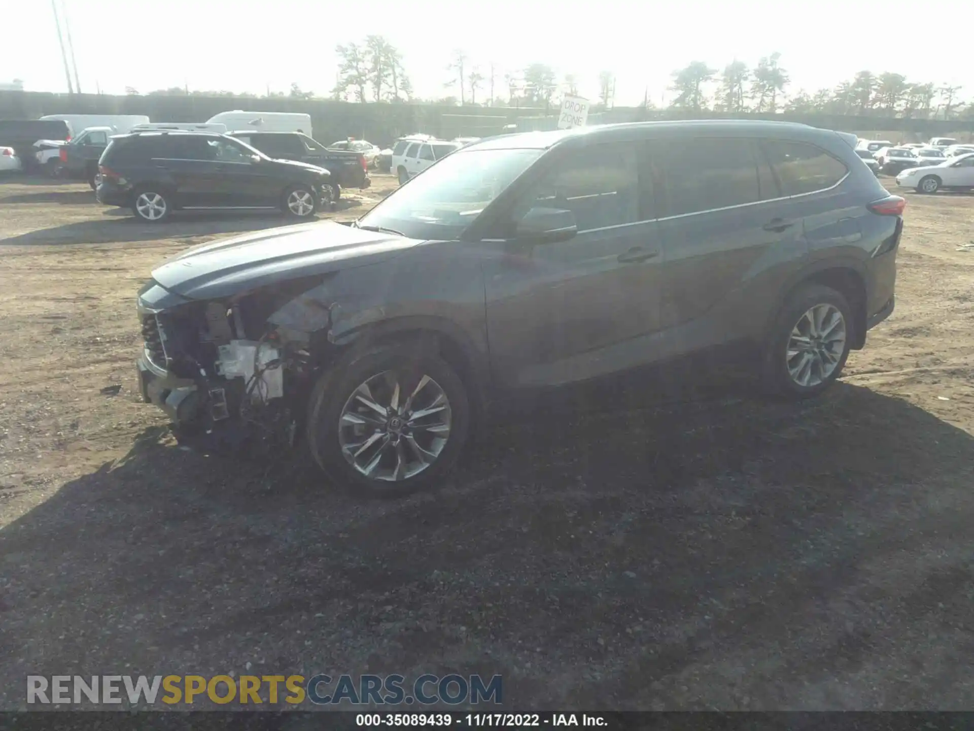 2 Photograph of a damaged car 5TDDZRBH5MS061684 TOYOTA HIGHLANDER 2021