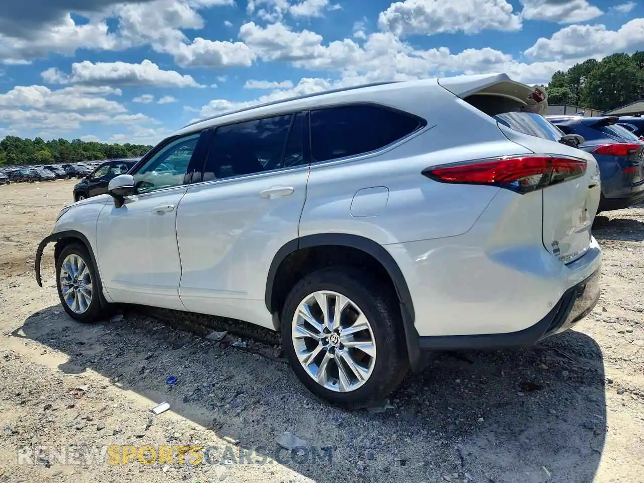 2 fotografías del automóvil dañado 5TDDZRBH6MS066537 TOYOTA HIGHLANDER 2021