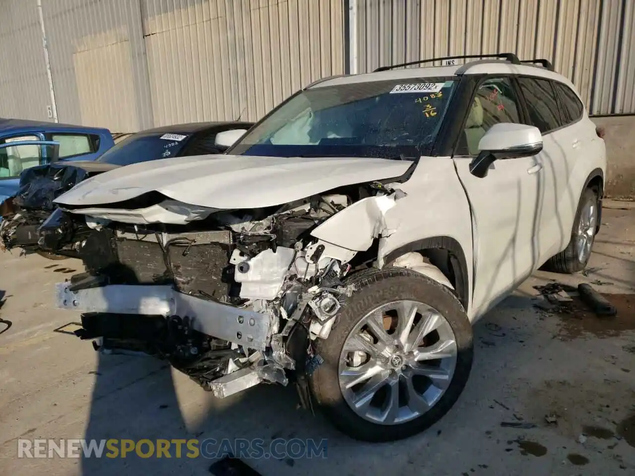 2 Фотография поврежденного автомобиля 5TDDZRBH6MS084083 TOYOTA HIGHLANDER 2021