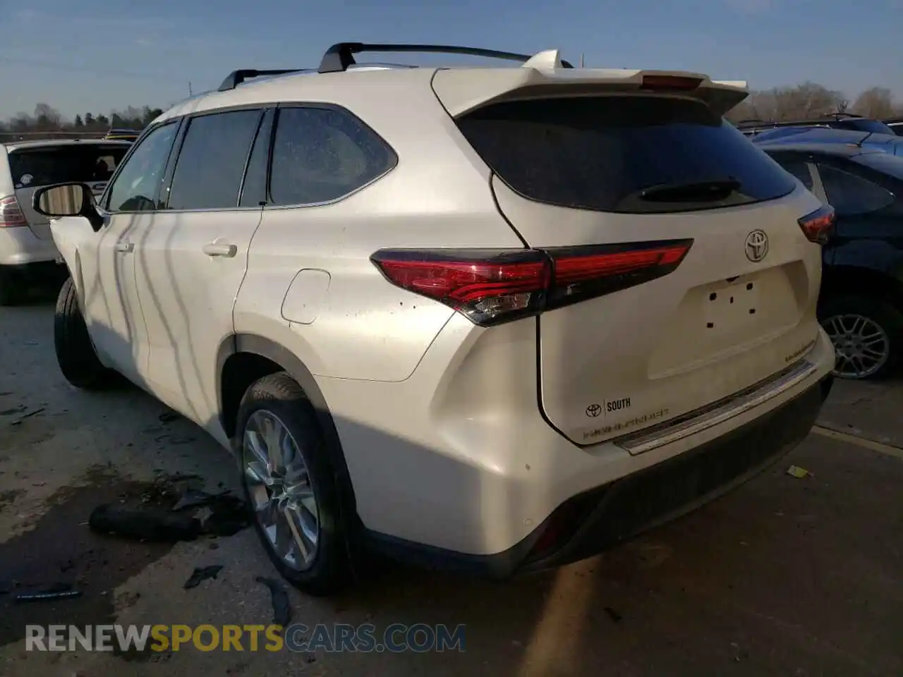 3 Фотография поврежденного автомобиля 5TDDZRBH6MS084083 TOYOTA HIGHLANDER 2021