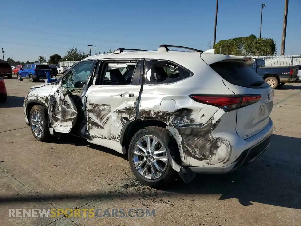 2 Photograph of a damaged car 5TDDZRBH6MS544777 TOYOTA HIGHLANDER 2021
