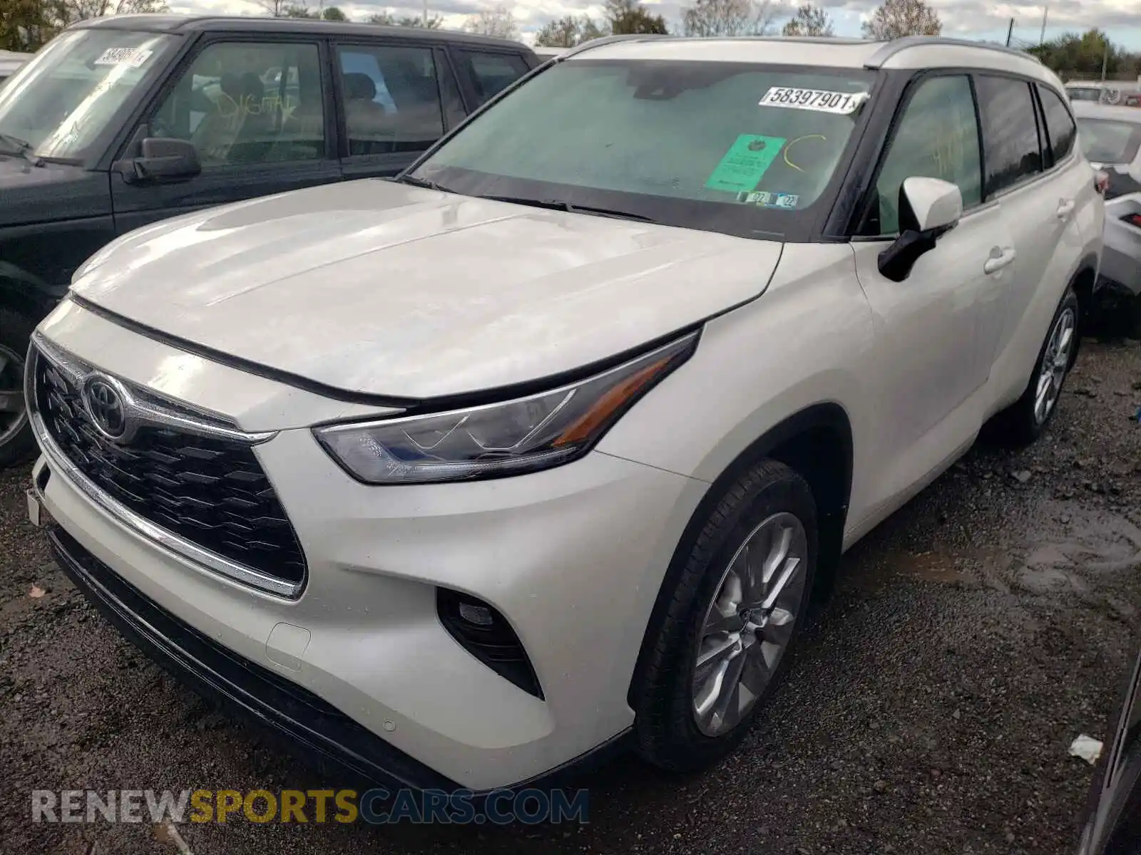 2 Фотография поврежденного автомобиля 5TDDZRBH7MS130455 TOYOTA HIGHLANDER 2021