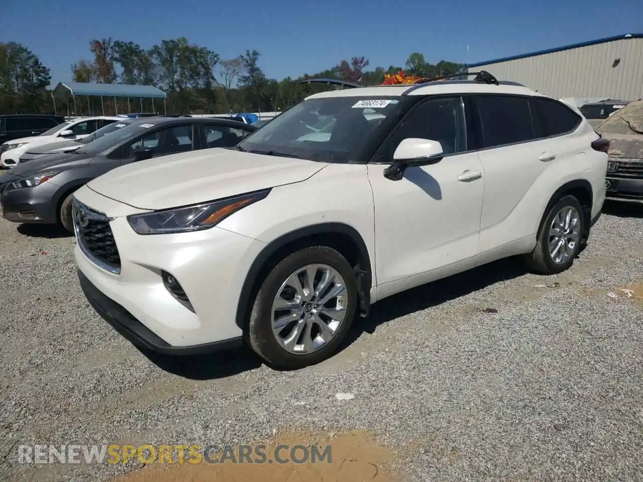 1 Photograph of a damaged car 5TDDZRBH8MS123871 TOYOTA HIGHLANDER 2021