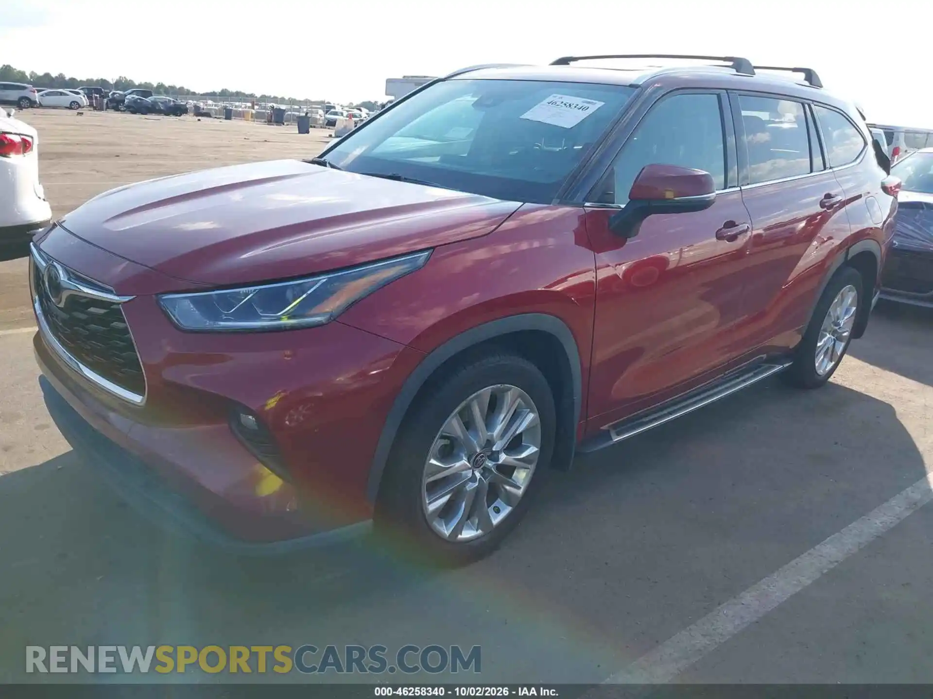 2 Photograph of a damaged car 5TDDZRBH8MS149967 TOYOTA HIGHLANDER 2021