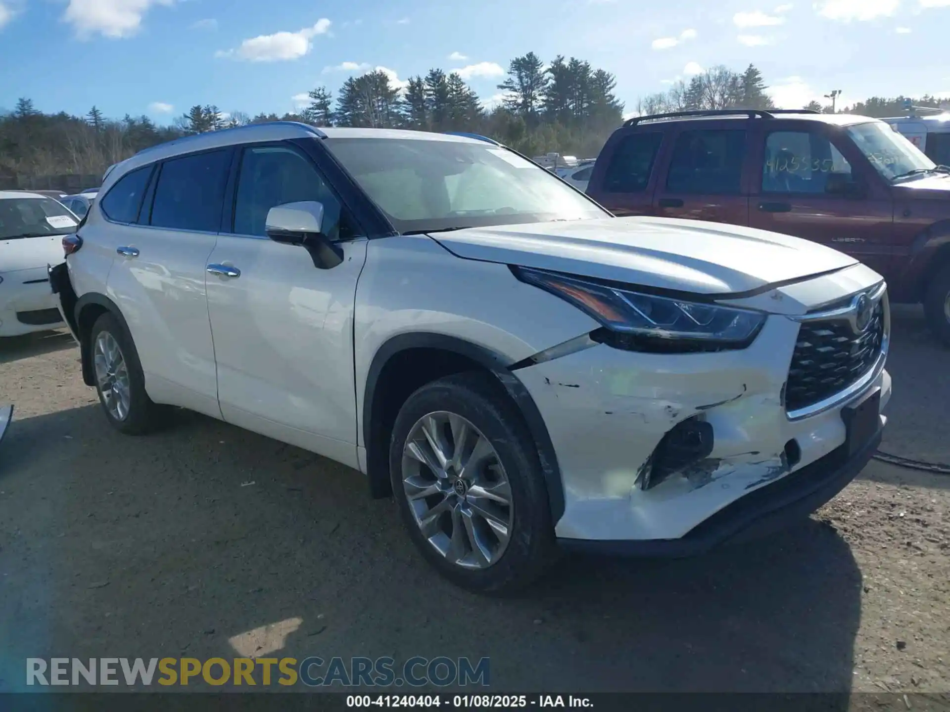 1 Photograph of a damaged car 5TDDZRBH8MS541539 TOYOTA HIGHLANDER 2021
