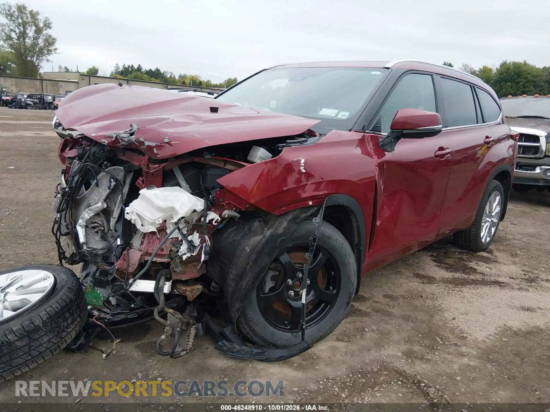 2 Фотография поврежденного автомобиля 5TDDZRBH9MS544210 TOYOTA HIGHLANDER 2021