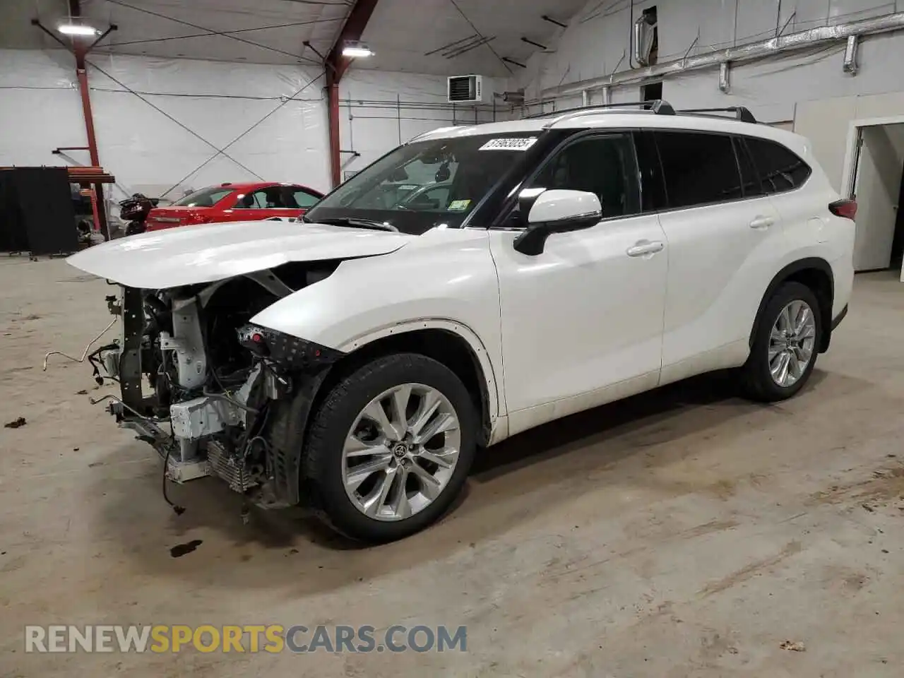 1 fotografías del automóvil dañado 5TDDZRBHXMS138453 TOYOTA HIGHLANDER 2021