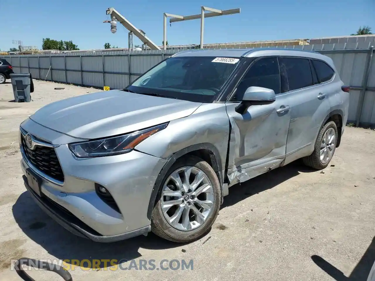 1 Photograph of a damaged car 5TDDZRBHXMS528551 TOYOTA HIGHLANDER 2021