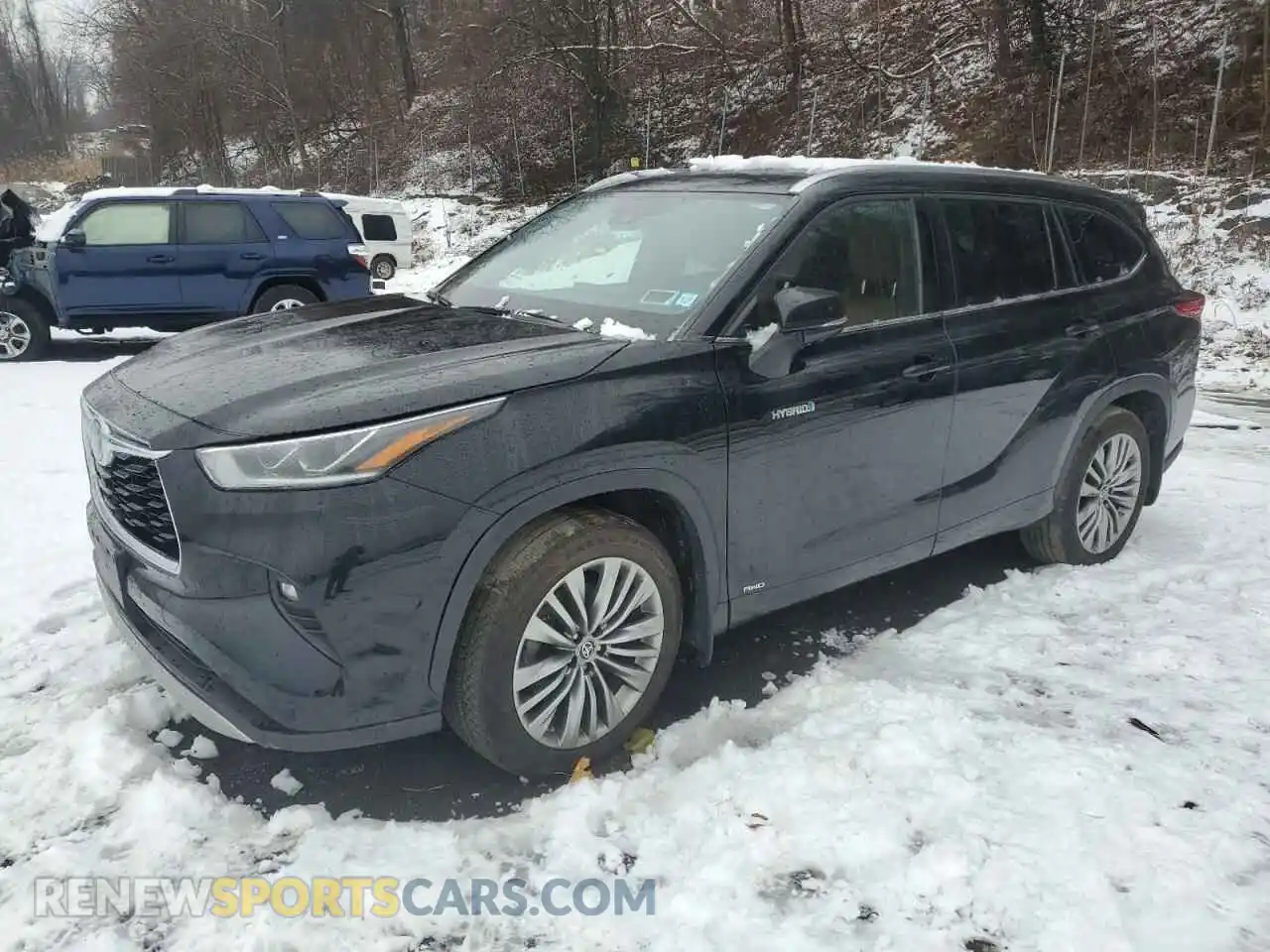 1 Photograph of a damaged car 5TDEBRCH0MS024954 TOYOTA HIGHLANDER 2021