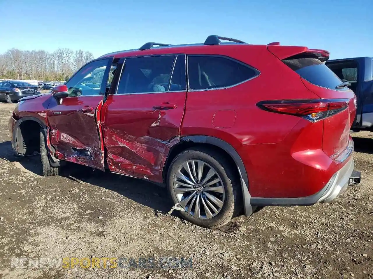 2 Фотография поврежденного автомобиля 5TDEBRCH2MS018637 TOYOTA HIGHLANDER 2021