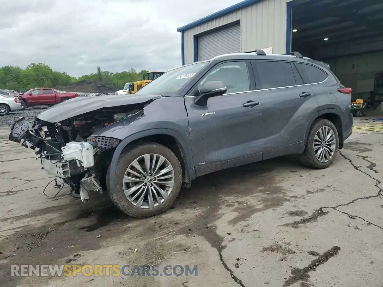 1 Photograph of a damaged car 5TDEBRCH2MS020372 TOYOTA HIGHLANDER 2021