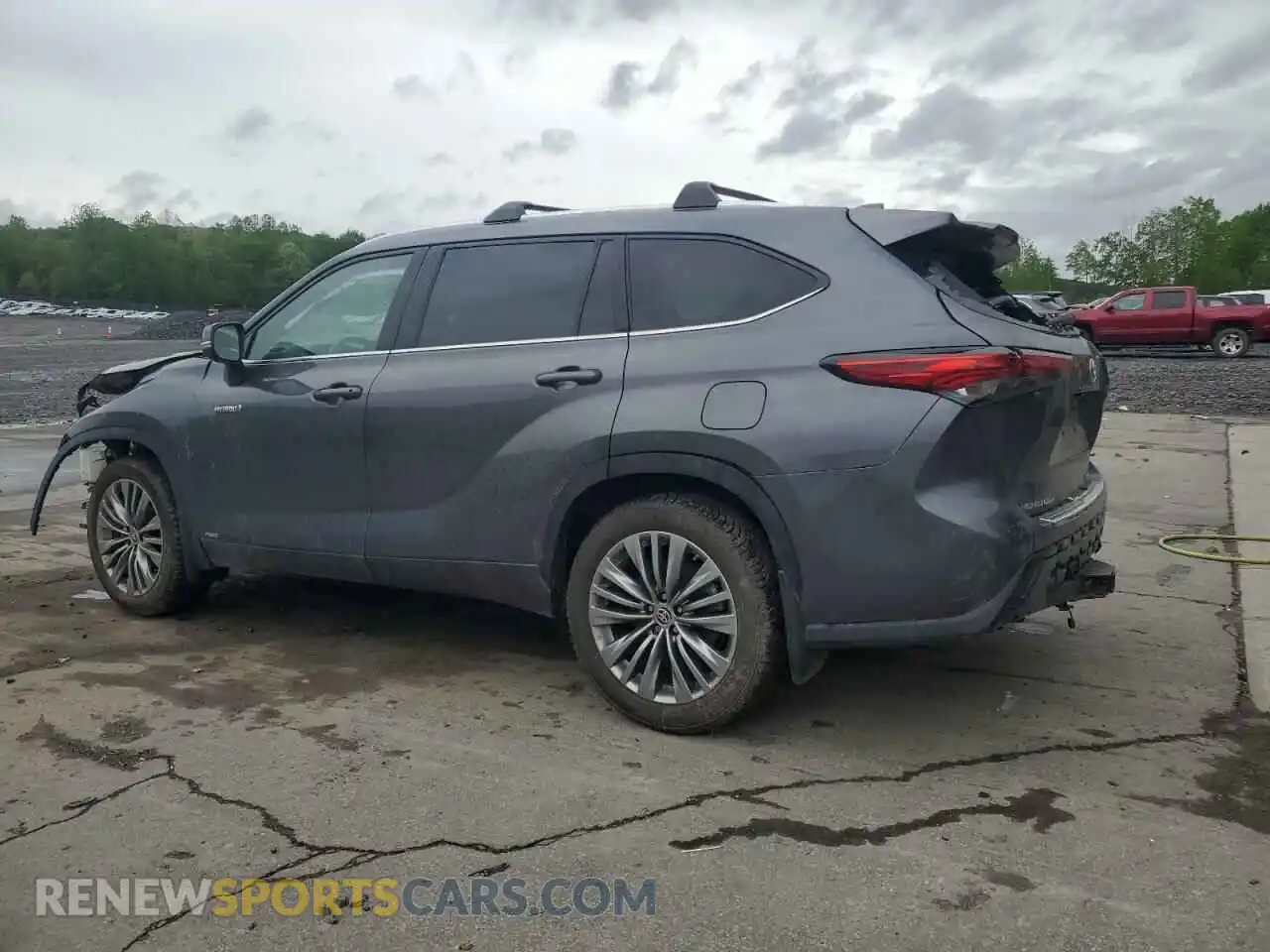 2 Photograph of a damaged car 5TDEBRCH2MS020372 TOYOTA HIGHLANDER 2021