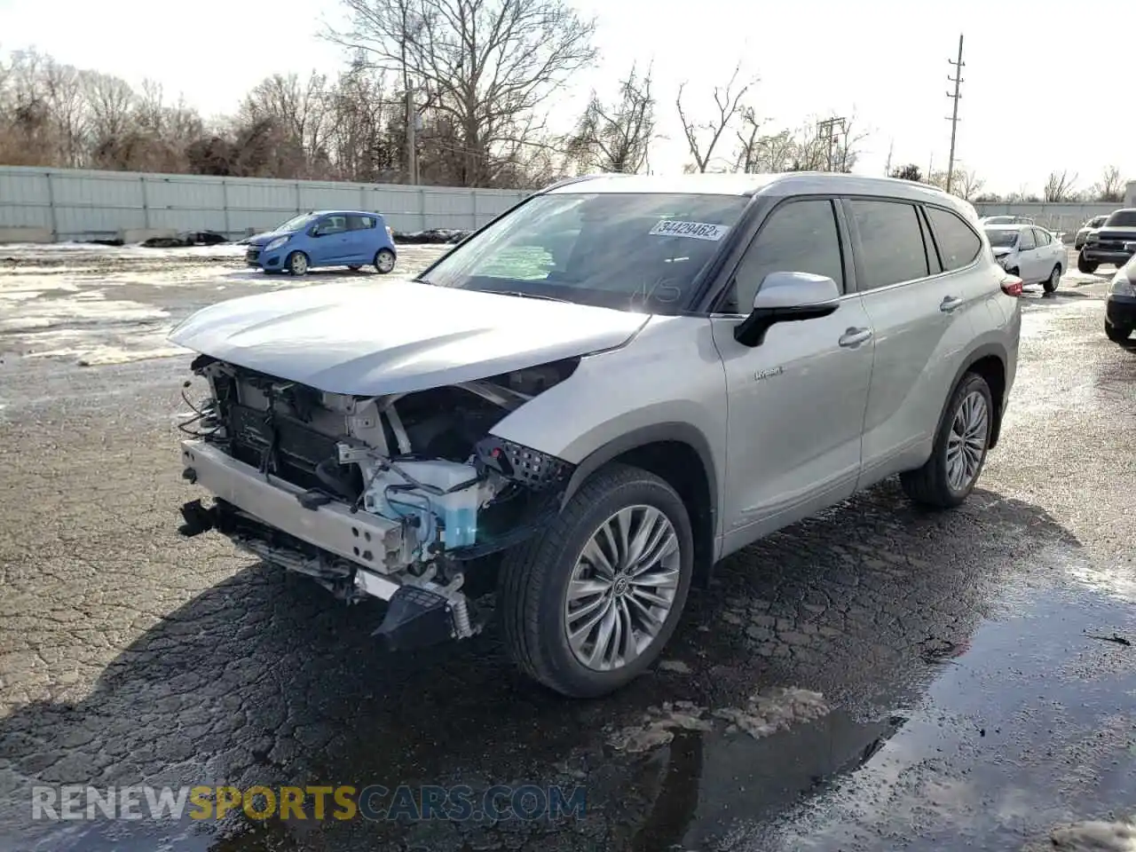 2 Photograph of a damaged car 5TDEBRCH2MS020579 TOYOTA HIGHLANDER 2021