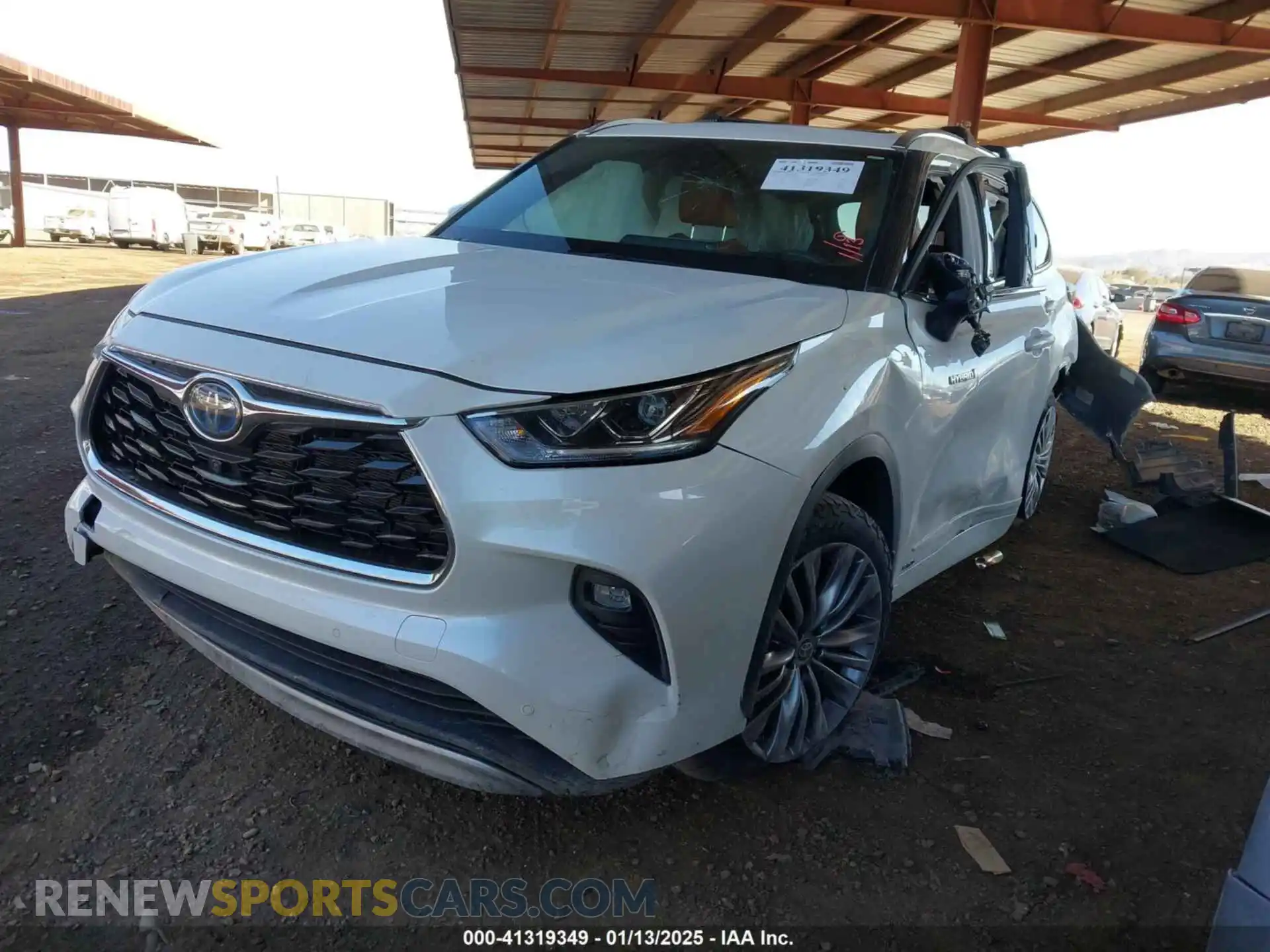 2 Photograph of a damaged car 5TDEBRCH2MS054747 TOYOTA HIGHLANDER 2021