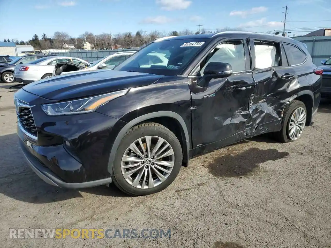 1 Фотография поврежденного автомобиля 5TDEBRCH3MS025452 TOYOTA HIGHLANDER 2021