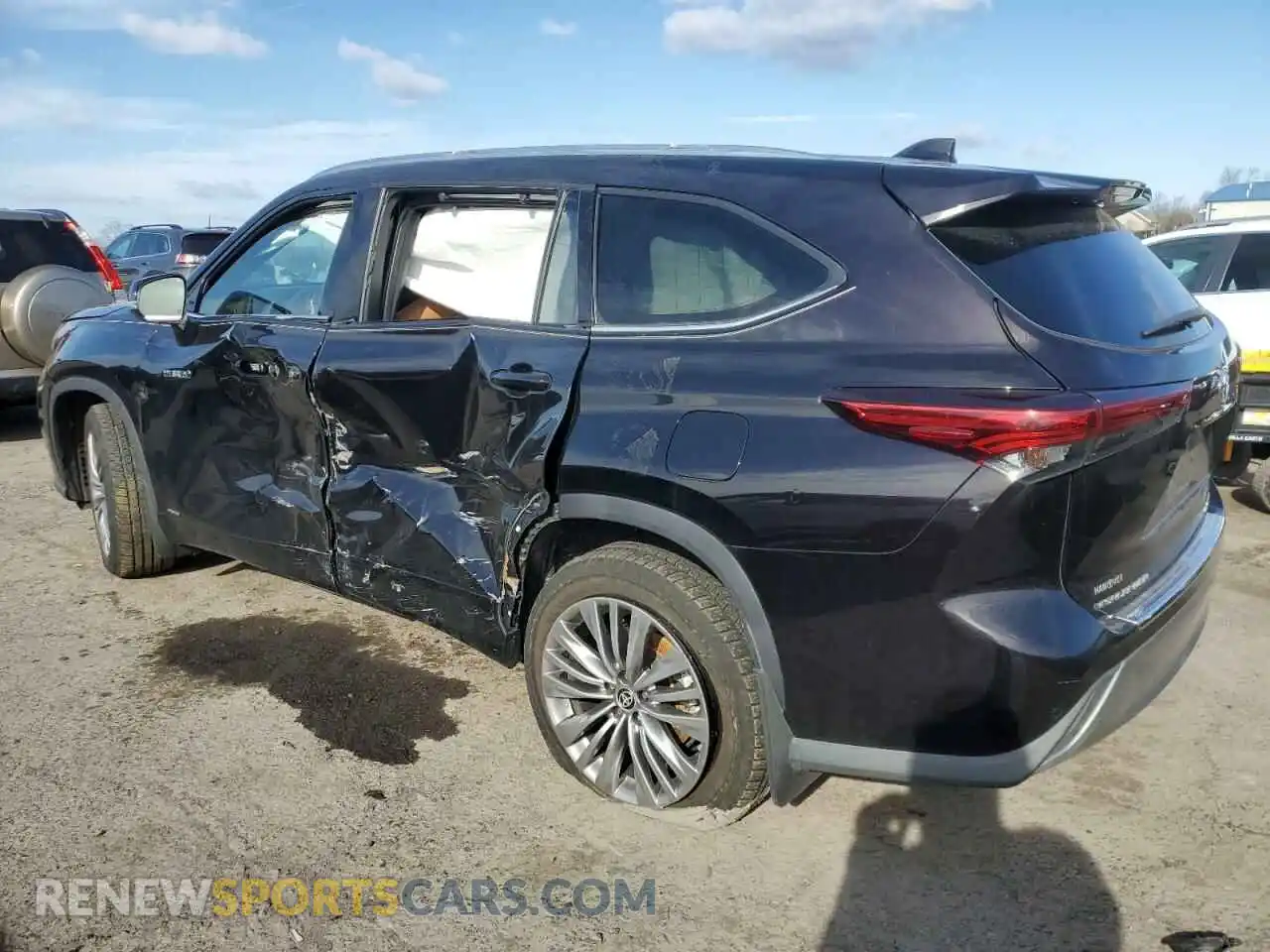2 Фотография поврежденного автомобиля 5TDEBRCH3MS025452 TOYOTA HIGHLANDER 2021