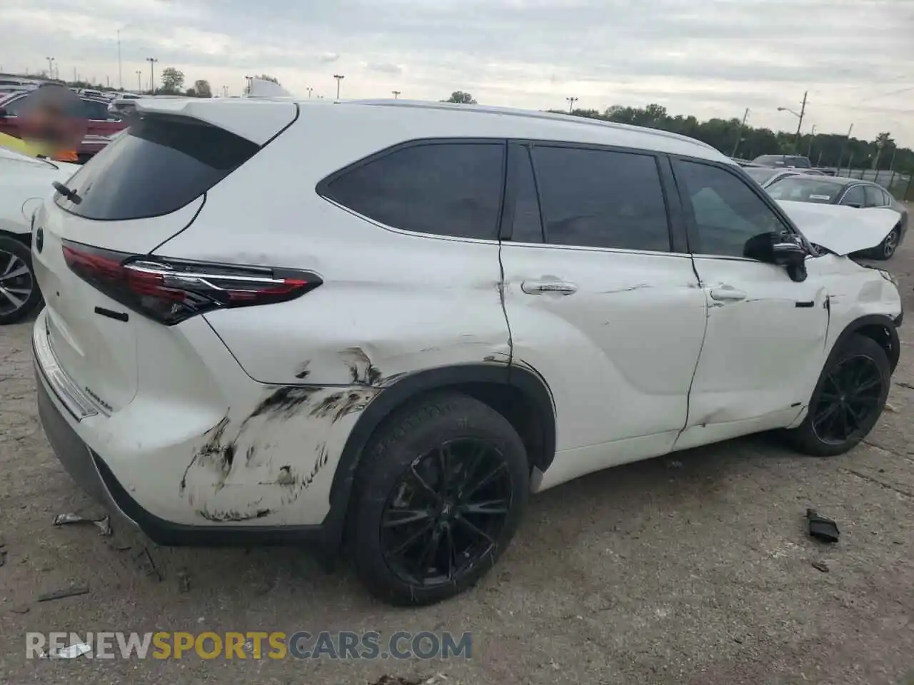 3 Фотография поврежденного автомобиля 5TDEBRCH5MS016560 TOYOTA HIGHLANDER 2021