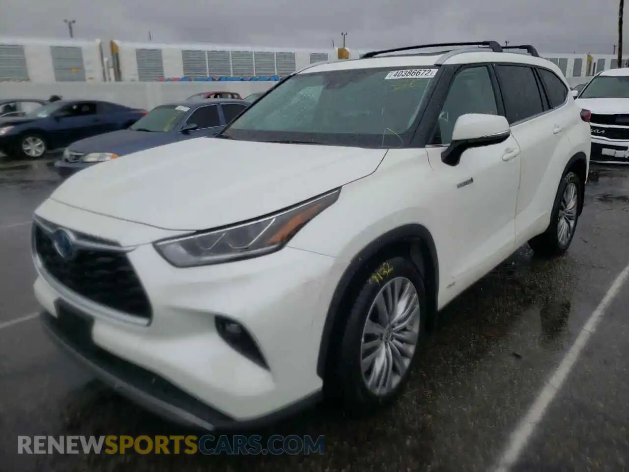 2 Photograph of a damaged car 5TDEBRCH9MS014763 TOYOTA HIGHLANDER 2021