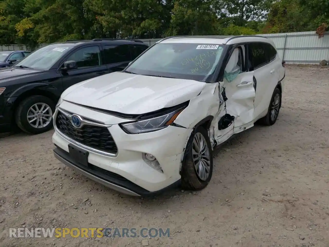2 Photograph of a damaged car 5TDEBRCH9MS044152 TOYOTA HIGHLANDER 2021