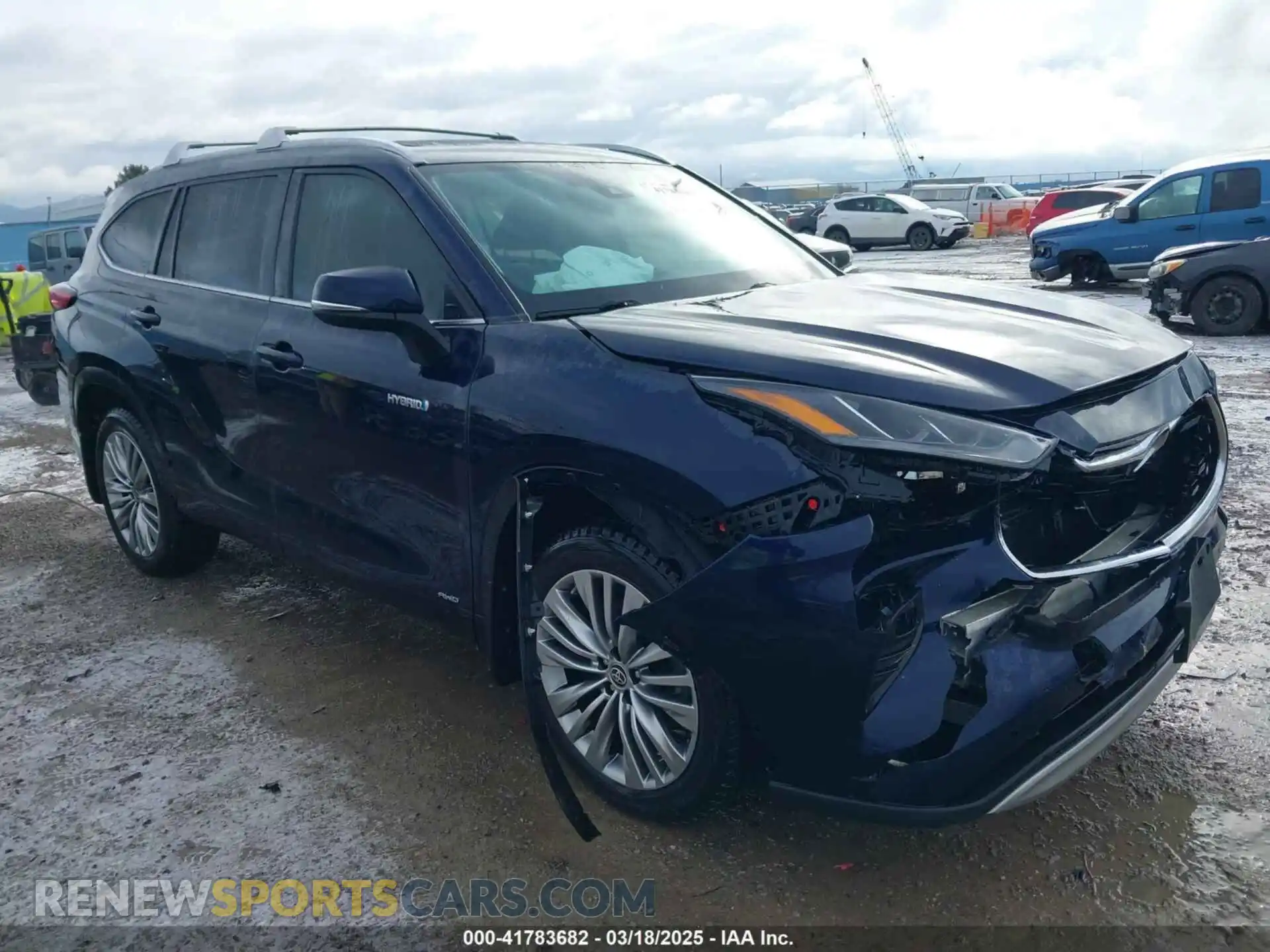 1 Photograph of a damaged car 5TDEBRCHXMS024265 TOYOTA HIGHLANDER 2021