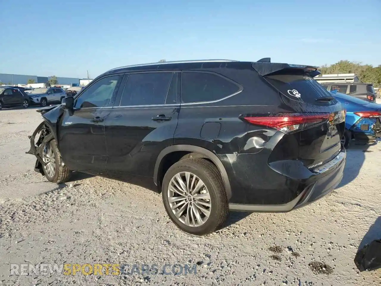 2 fotografías del automóvil dañado 5TDFARAHXMS009078 TOYOTA HIGHLANDER 2021