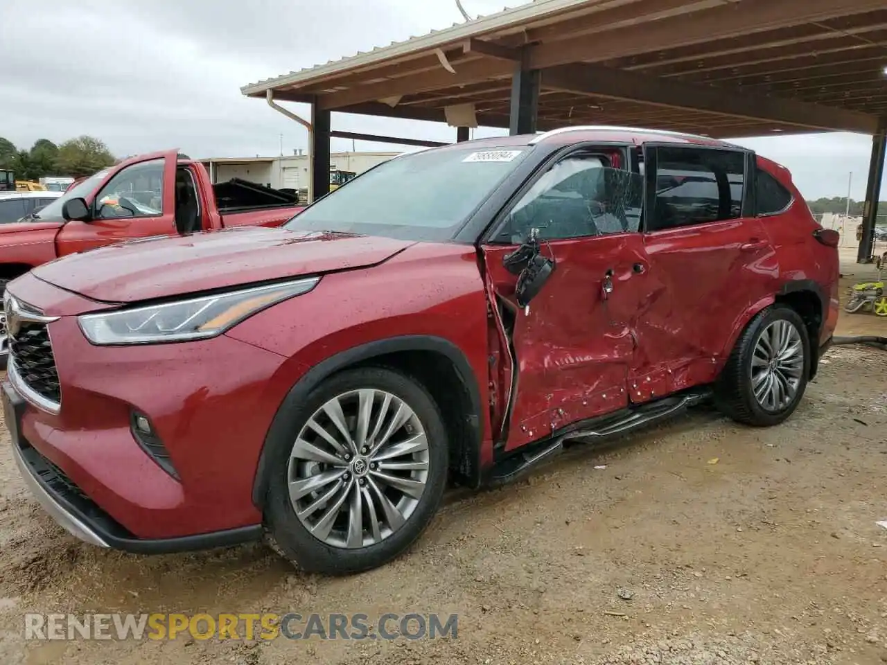 1 Photograph of a damaged car 5TDFZRAH1MS080498 TOYOTA HIGHLANDER 2021