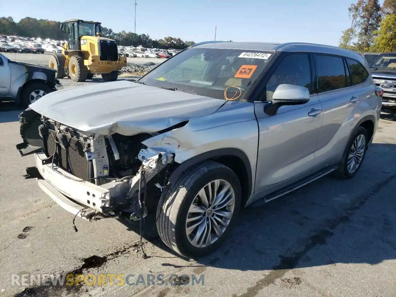 2 Photograph of a damaged car 5TDFZRAH2MS044593 TOYOTA HIGHLANDER 2021