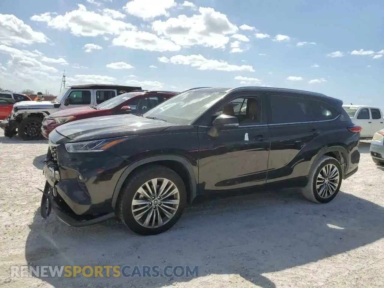 1 Photograph of a damaged car 5TDFZRAH4MS049746 TOYOTA HIGHLANDER 2021