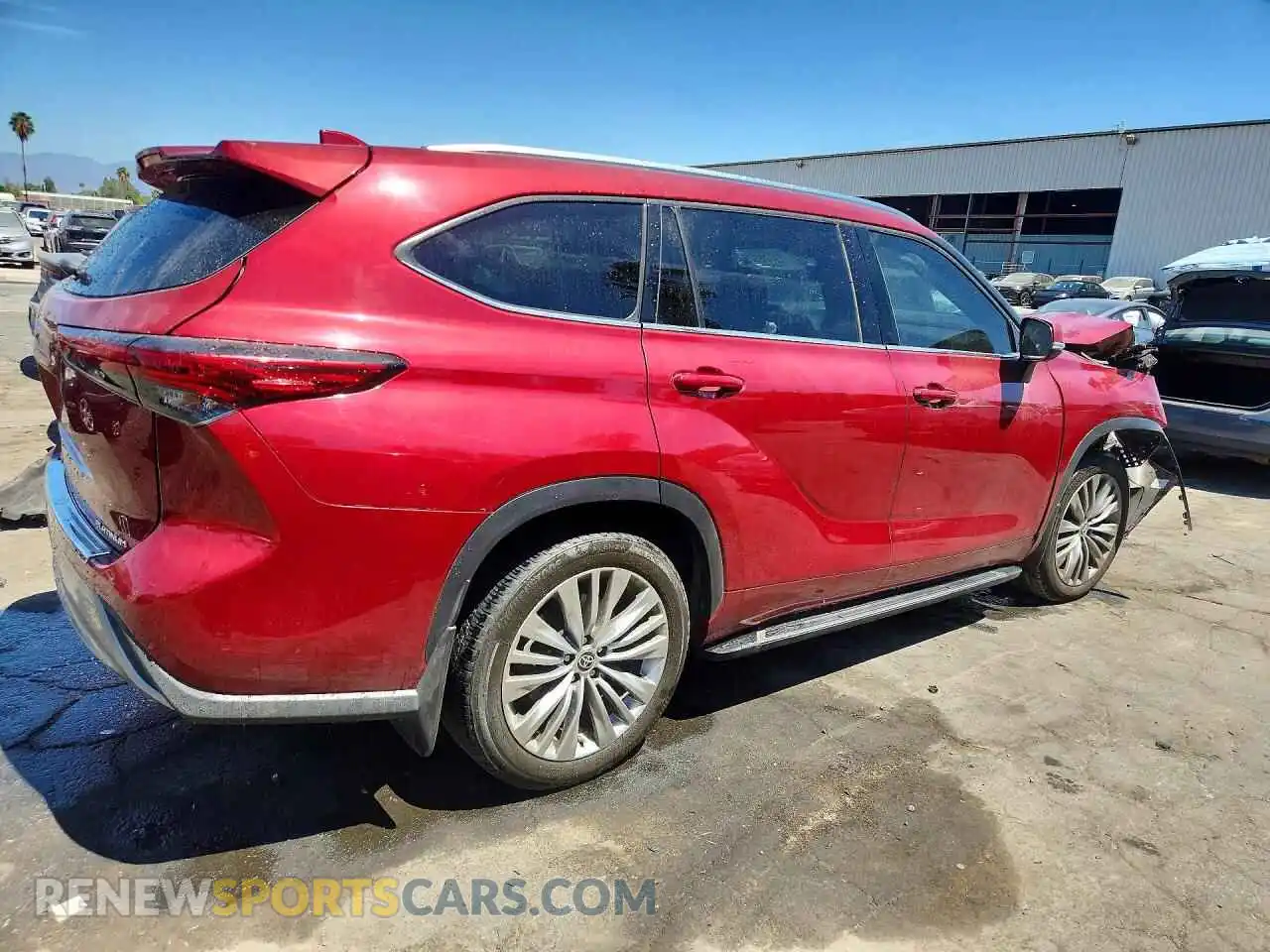 3 fotografías del automóvil dañado 5TDFZRAH4MS053568 TOYOTA HIGHLANDER 2021