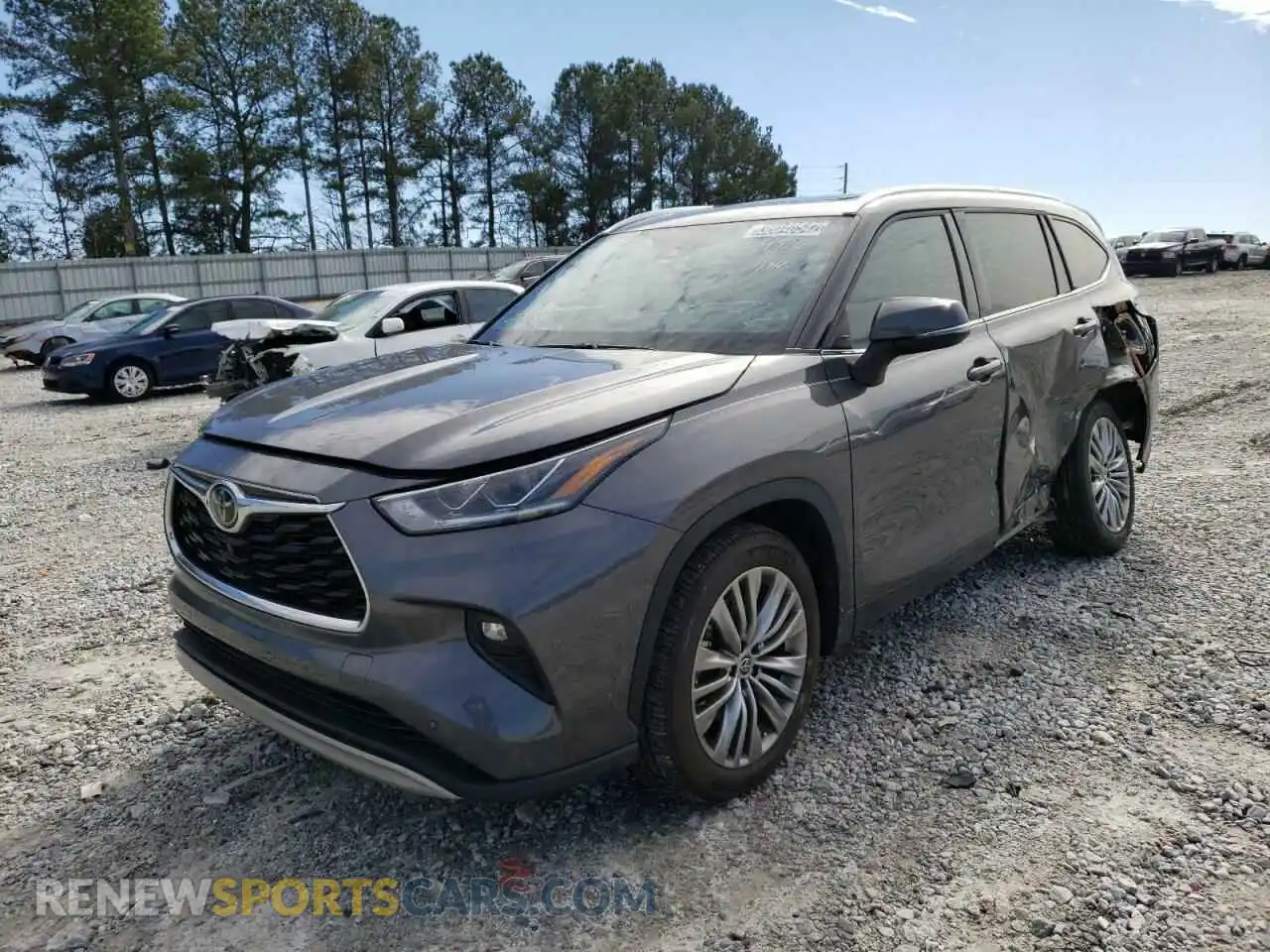 2 Photograph of a damaged car 5TDFZRAH4MS064716 TOYOTA HIGHLANDER 2021
