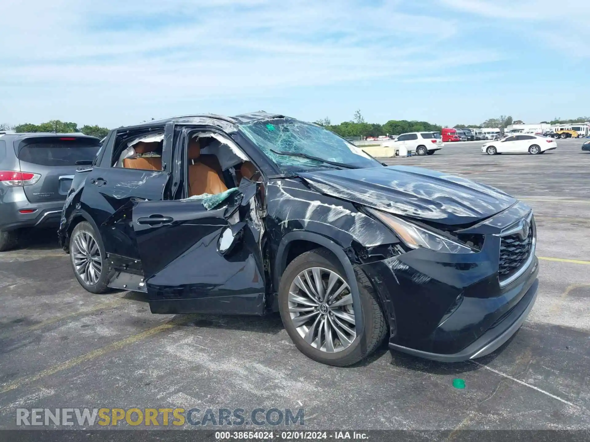 1 Photograph of a damaged car 5TDFZRAH6MS036030 TOYOTA HIGHLANDER 2021