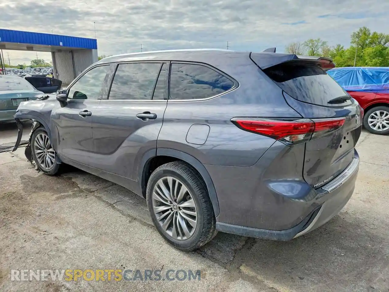 2 Photograph of a damaged car 5TDFZRAH7MS070736 TOYOTA HIGHLANDER 2021