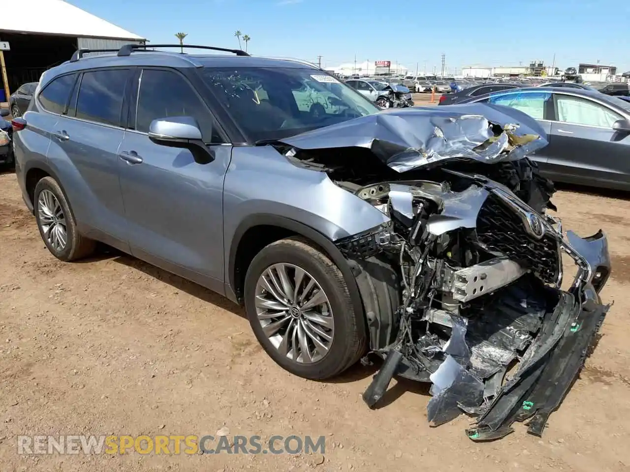 1 Photograph of a damaged car 5TDFZRAH8MS038023 TOYOTA HIGHLANDER 2021