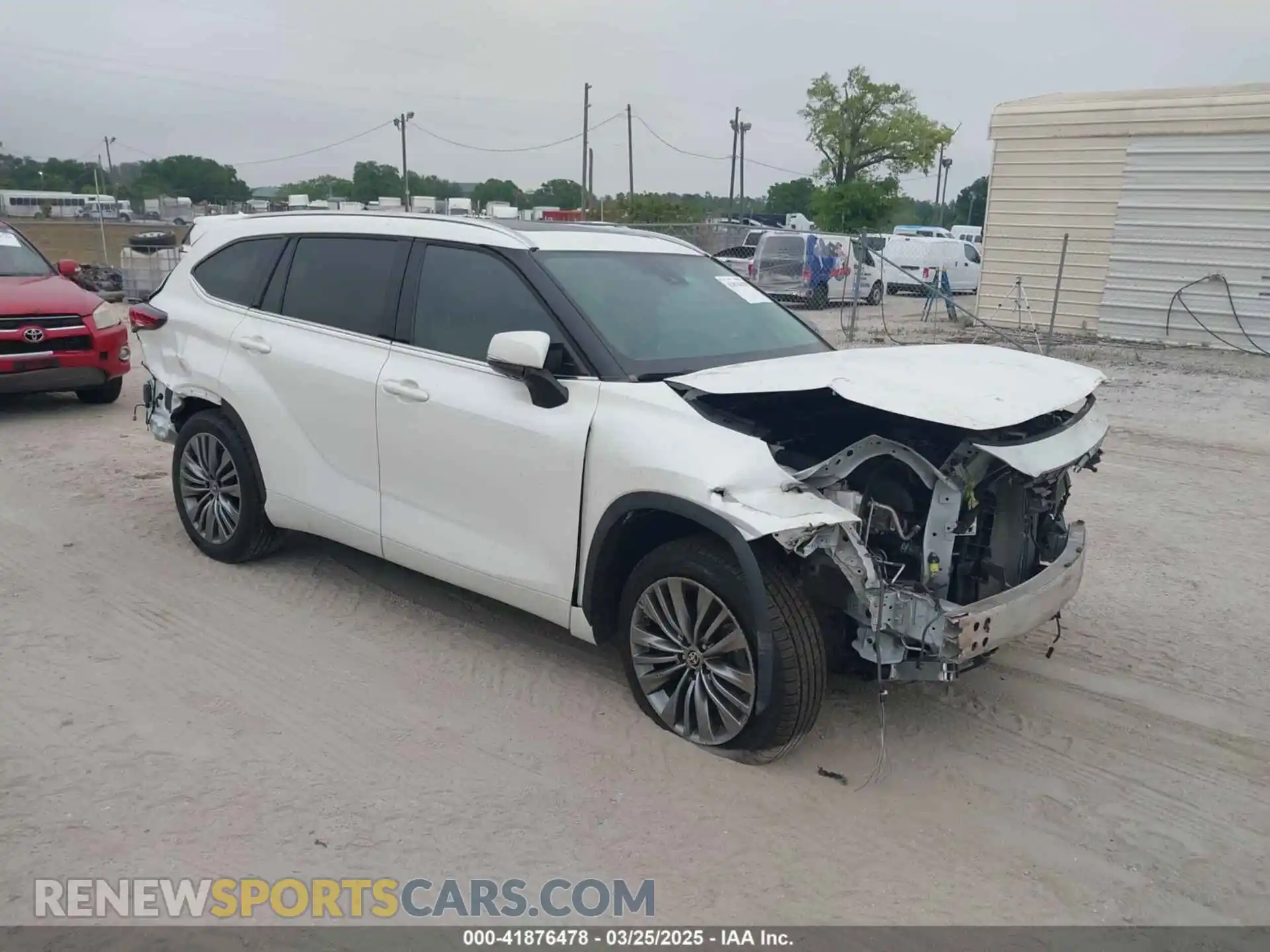 1 Photograph of a damaged car 5TDFZRAH8MS078635 TOYOTA HIGHLANDER 2021