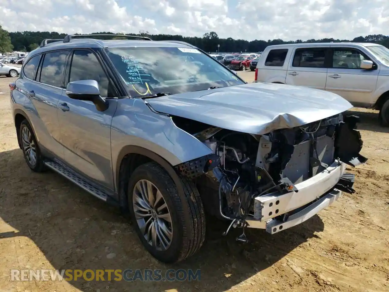 1 Photograph of a damaged car 5TDFZRAH8MS078814 TOYOTA HIGHLANDER 2021