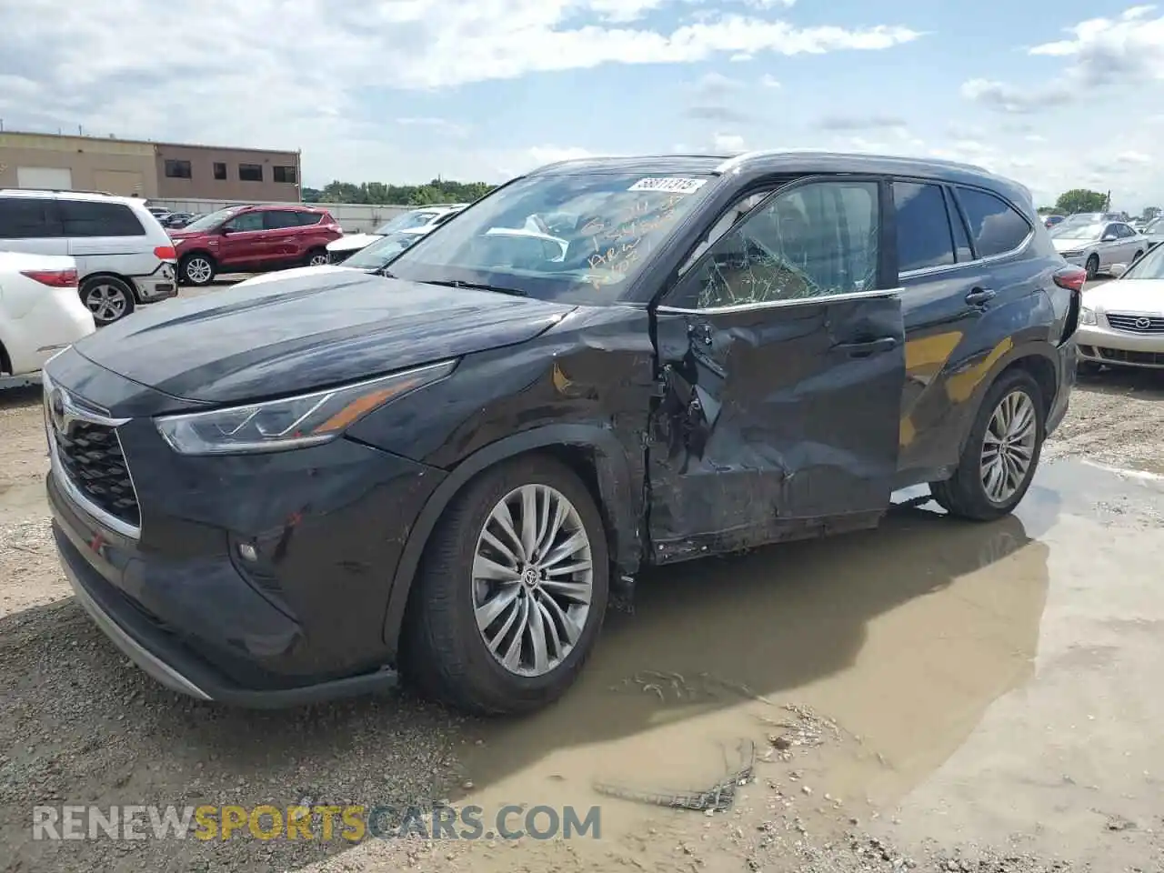 1 Photograph of a damaged car 5TDFZRAH9MS074786 TOYOTA HIGHLANDER 2021