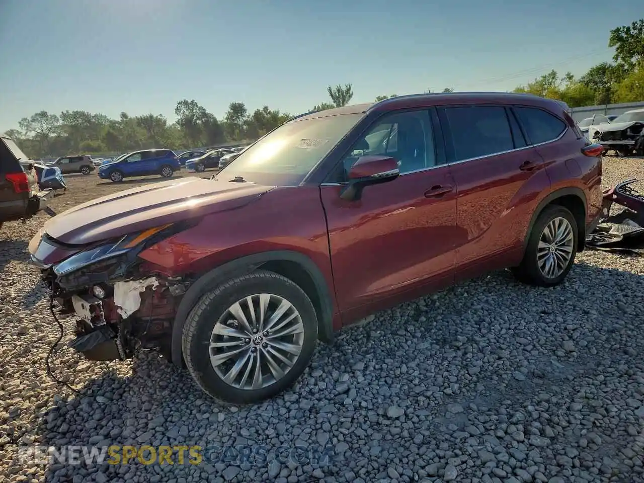 1 Photograph of a damaged car 5TDFZRBH0MS112792 TOYOTA HIGHLANDER 2021
