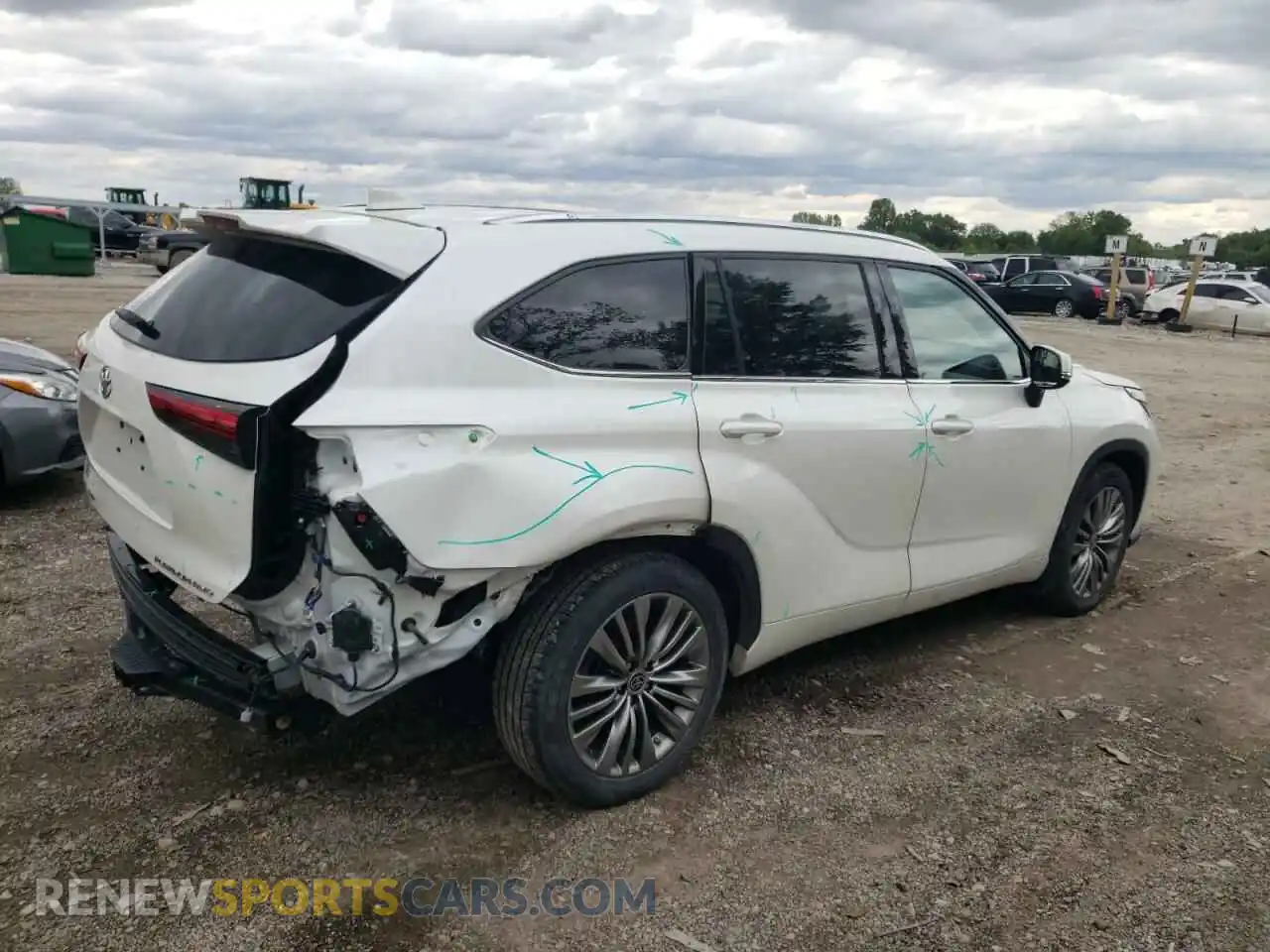 3 Photograph of a damaged car 5TDFZRBH0MS128362 TOYOTA HIGHLANDER 2021